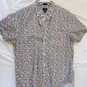 J. Crew Floral Short Sleeve Shirt